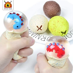 Cute dinosaur eggs squeeze children and grownups decompression kneading extrusion elastic water ball squid sensory toys kid gift Cute dinosaur eggs squeeze children and grownups decompression kneading extrusion elastic water ball squid sensory toys kid gift