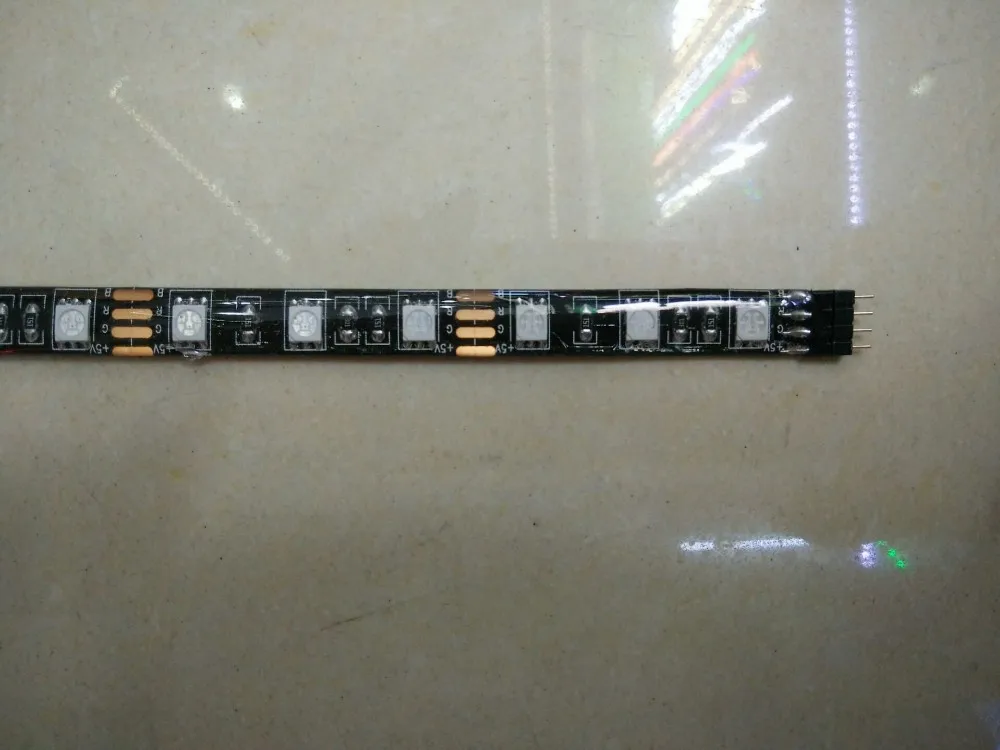 Черный PCB 0.5 м/1 м/2 м/катушка 5 В USB светодиодные полосы 5050 Гибкая RGB Цвет изменение свет, 16 Цвет IP65 + 44key мини RGB ИК-пульт