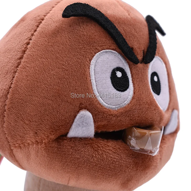 Аниме Super Mario Bros Goomba Kuribo Peluche Кукла Плюшевая мягкая детская игрушка отличный рождественский подарок для детей