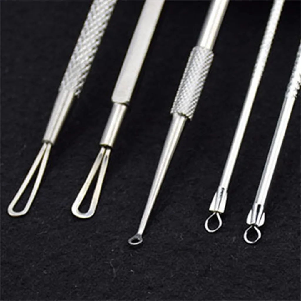 OUTTOP 5 шт./1 комплект угревая лицевая акне Профессиональный портативный инструмент для чистки пор из нержавеющей стали Mar25