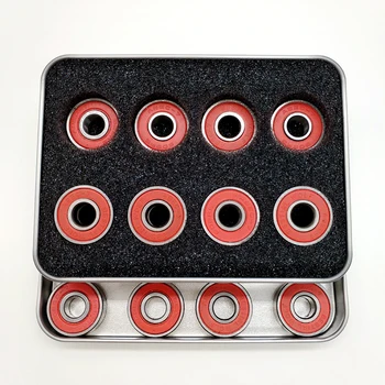 

free shipping roller skate bearing ghost pupil ABEC-7 608z 22x8x7 mm red cover 16 pieces per box unit price for one bearing