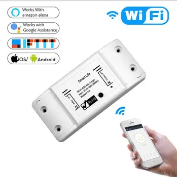 

5PC Smart Wifi Switch Universal DIY Remote Wireless Smart Switch Domotica Wifi Light Switch Smart Home Works with Alexa