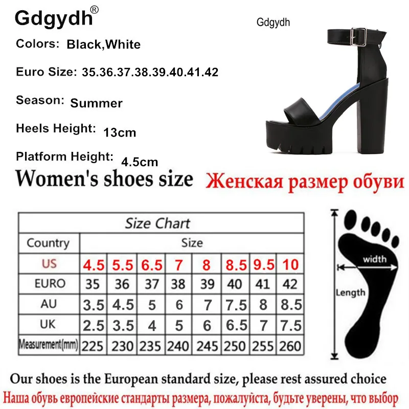 Gdgydh-Sandales d'été à lanières pour femmes, chaussures à talons hauts, plate-forme, fermeture éclair à l'arrière, mode, modèle de fête, escarpins de spectacle