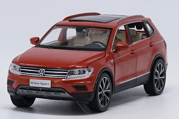 1:32 Автомобильные Игрушки из сплава высокая имитация Tiguan L открывающаяся дверь