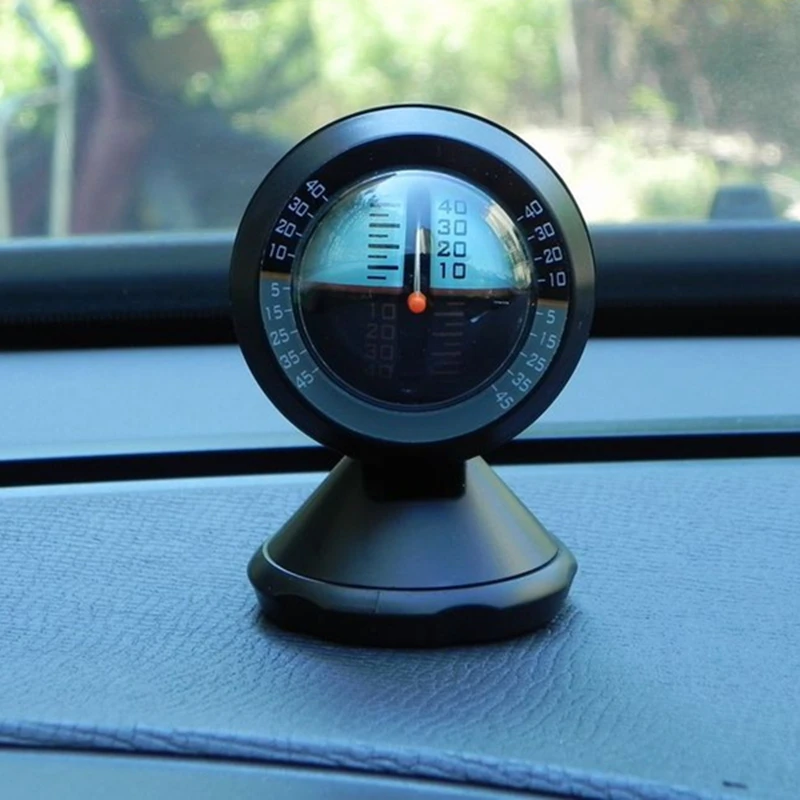  Car Inclinometer Level Tilt Gauge Indicator Gradient Balancer Tool For Off-road Vehicle and Self-dr