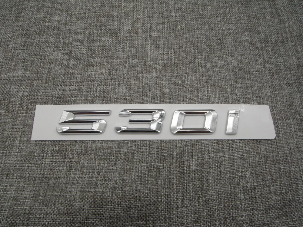Chrome Number Trunk Rear Letters Badge Emblem Sticker for BMW 5 Series 540i