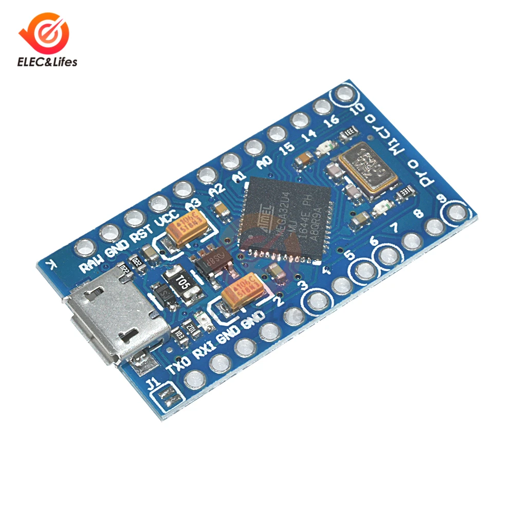 Pro Micro ATmega32U4 3,3/5 V 8/16 МГц заменить ATmega328 для Arduino Pro Mini с 2 Row штыревые для Leonardo Mini Usb Интерфейс