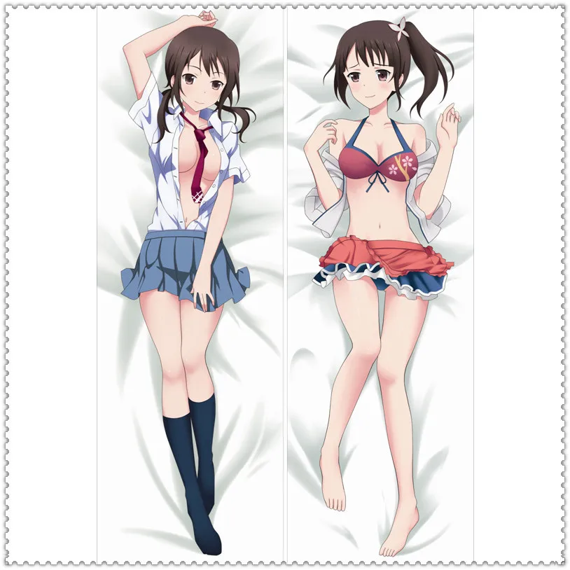 Japanese Love Pillow Anime Otaku Dakimakura Hugging Pillow Case 2 Side Body Pillow Cover Okita
