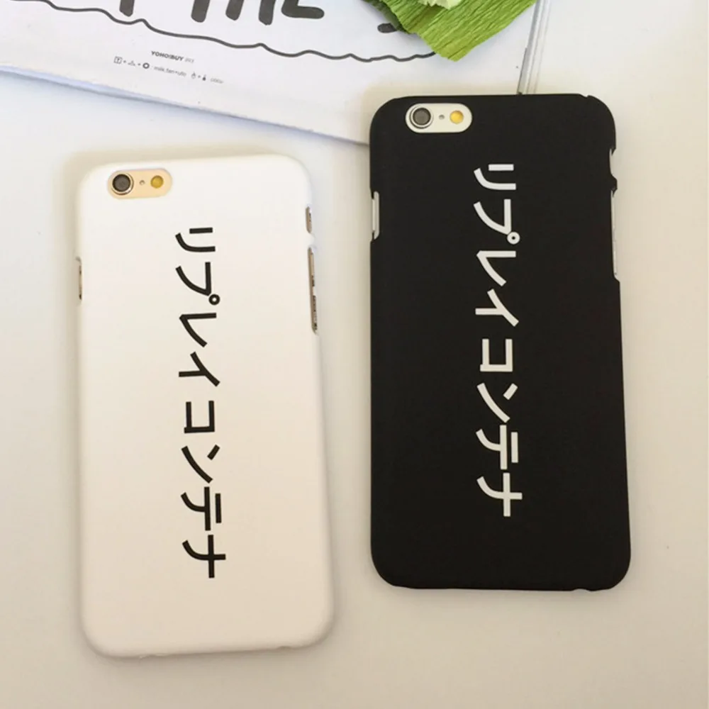 new background japanese english letters phone case for phone cover or protect 6 letters