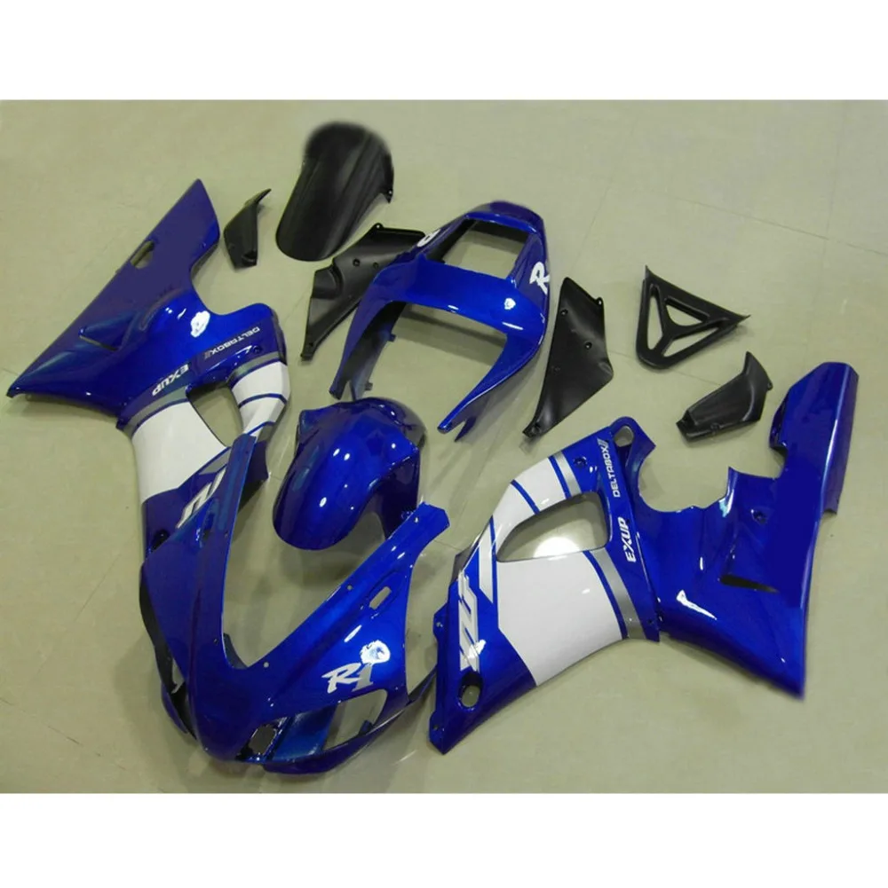 Обтекатели MOTOMARTS 100% комплект обтекателей для 1998 1999 YAMAHA YZF R1 98 99 синие и белые
