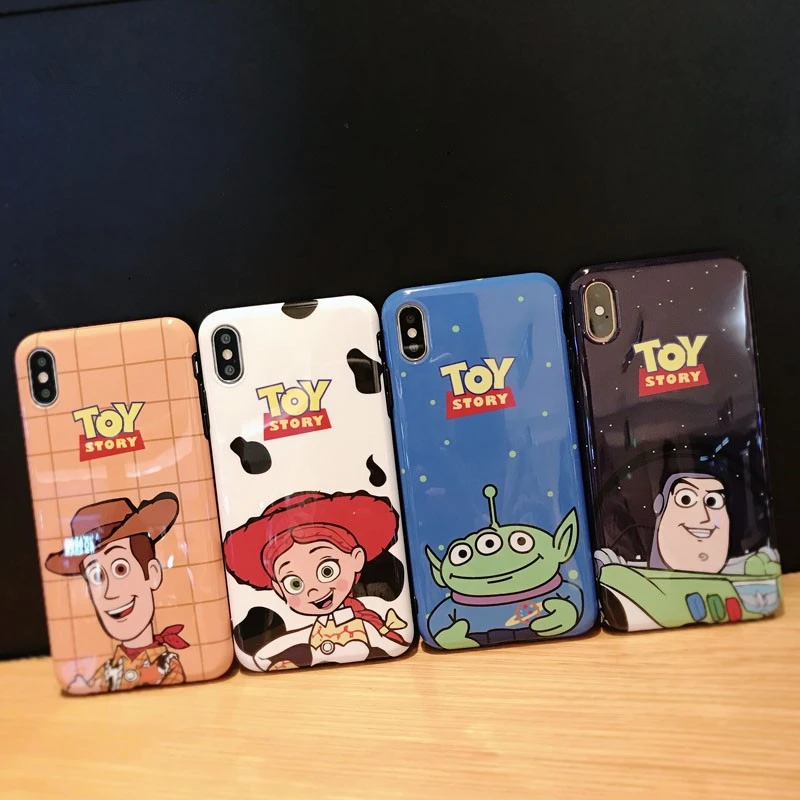 

Cartoon Toy Story Cute Three-eyed Girl Buzz Lightyear Silicone Soft cover case for iphone MAX XS XR 6 7 8 plus X phone cases