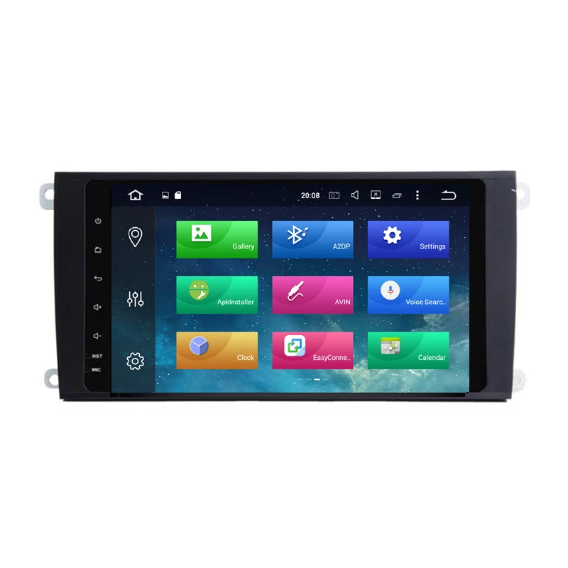 Top 8 inch full touch Android 9.0 64-Bit 4GB RAM 64G RAM auto Car DVD Player for Porsche Cayenne 2002-2009 gps navigation PX6 DSP 2