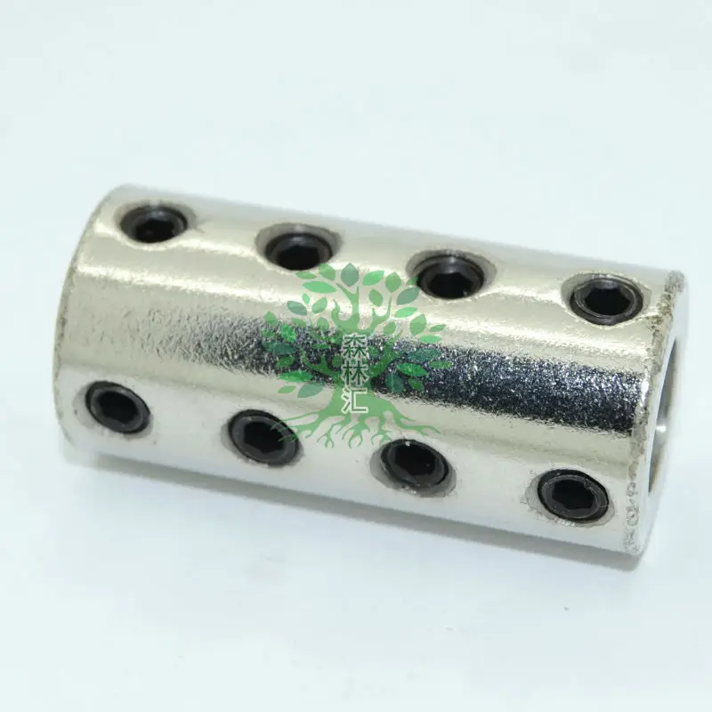 1pcs 10*10mm Bore Shaft Rigid Steel Long Coupling (22mm OD, 46mm length