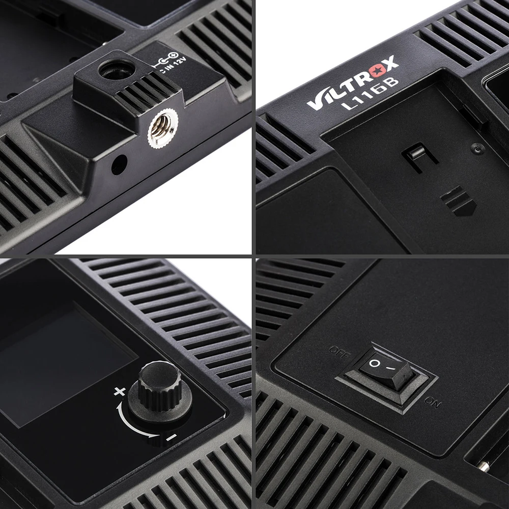 Viltrox L-116B Super Slim LCD Display Dimmable Studio LED Video Light 5600K White Version (10)