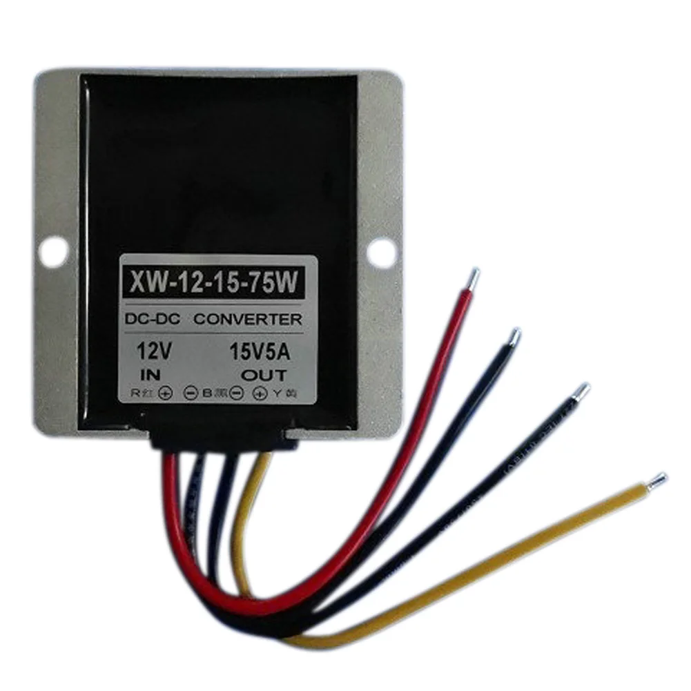 

Best Price DC Boost Regulator Module 12V To 15V 5A 75W Step Up Power Supply Converter Waterproof For Car Motors