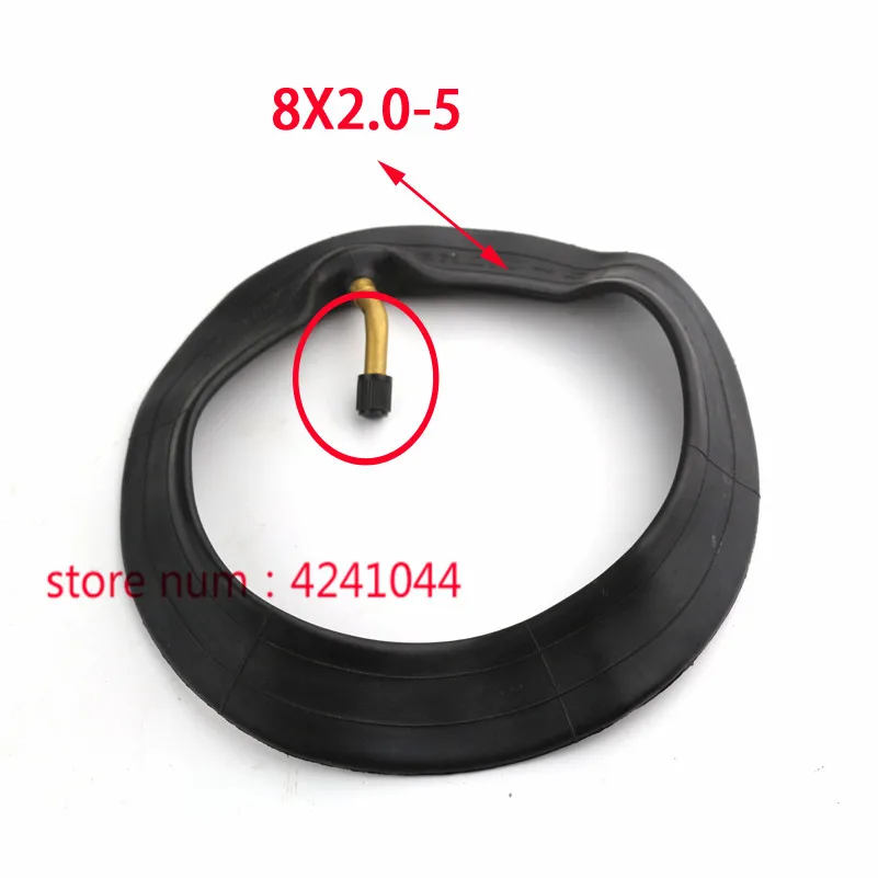 

Free shipping 8 inch pneumatic inner tube 8X2.0-5 8x2.00-5 Inner Tube With Bent Valve Suits Electric scooter baby trolley