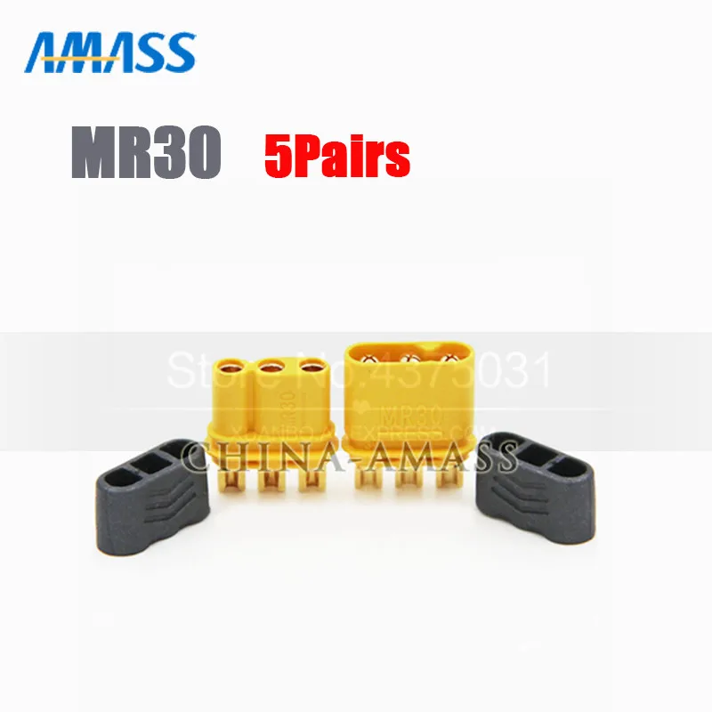 100% Amass абсолютно новые и высококачественные 10 шт./лот 5 пар MR30/mr30 пулевые разъемы