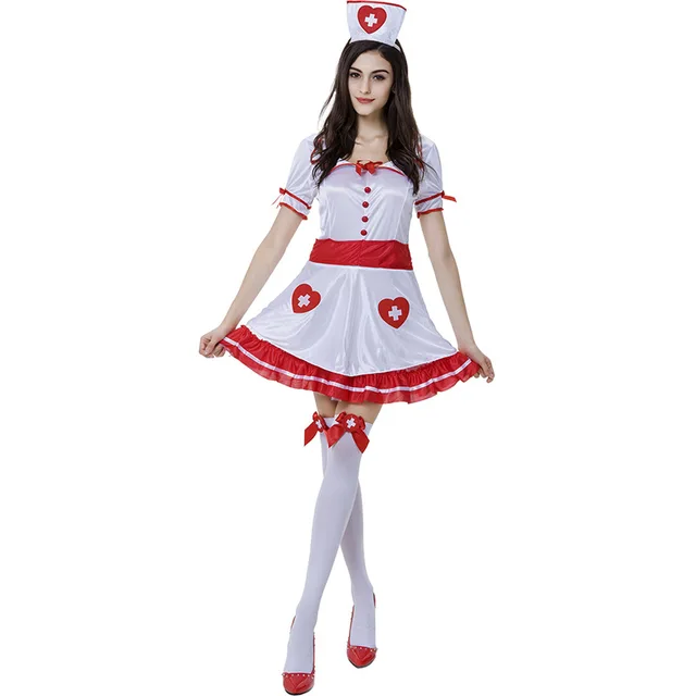 New Halloween White Nurse Clothing Love Japanese Female Nurses Cosplay