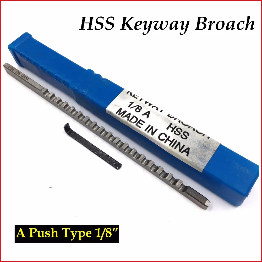 Broach 1/8 A Keyway дюйма размер HSS режущий инструмент для станка с ЧПУ|tools machine|tools fortools cut |