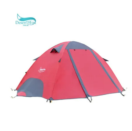DesertFox новые уличные двойные палатки для влюбленных профессиональные анти кемпинговые палатки двухдверная алюминиевая палка кемпинговая палатка - Цвет: Светло-зеленый