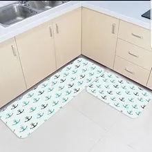 2 шт. кухонные подстилки и коврики Набор Винтаж матросские якоря домашний декор Нескользящая зона бегун входной коврик