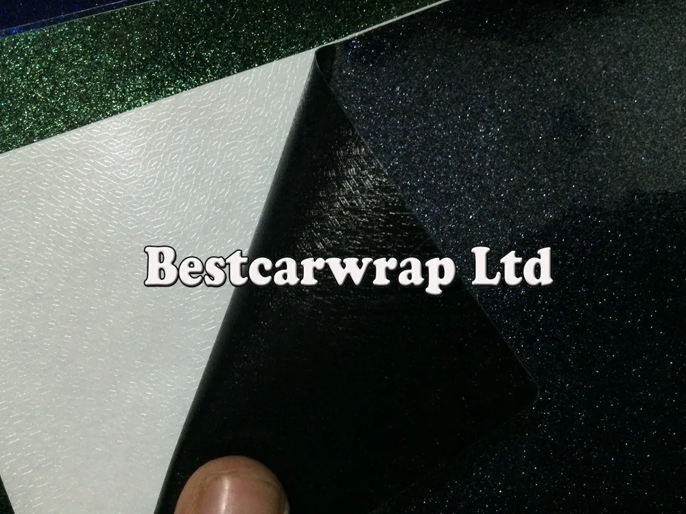 glossy metallic black pearl sparkle gloss car wrapping film foile (5)
