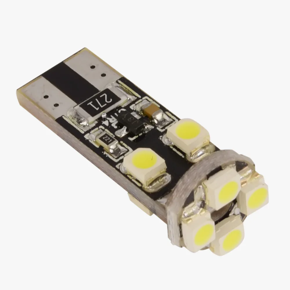 10X T10 W5W Светодиодная автомобильная лампа 8smd 3528 194 168 Canbus без ошибок интерьерная