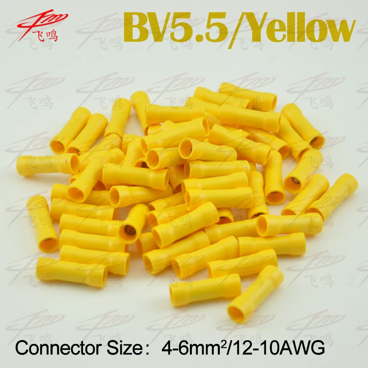 50 шт. BV1.25 BV2 BV5.5 полное изоляционное среднее соединение (тип TL JTK) Соединительная