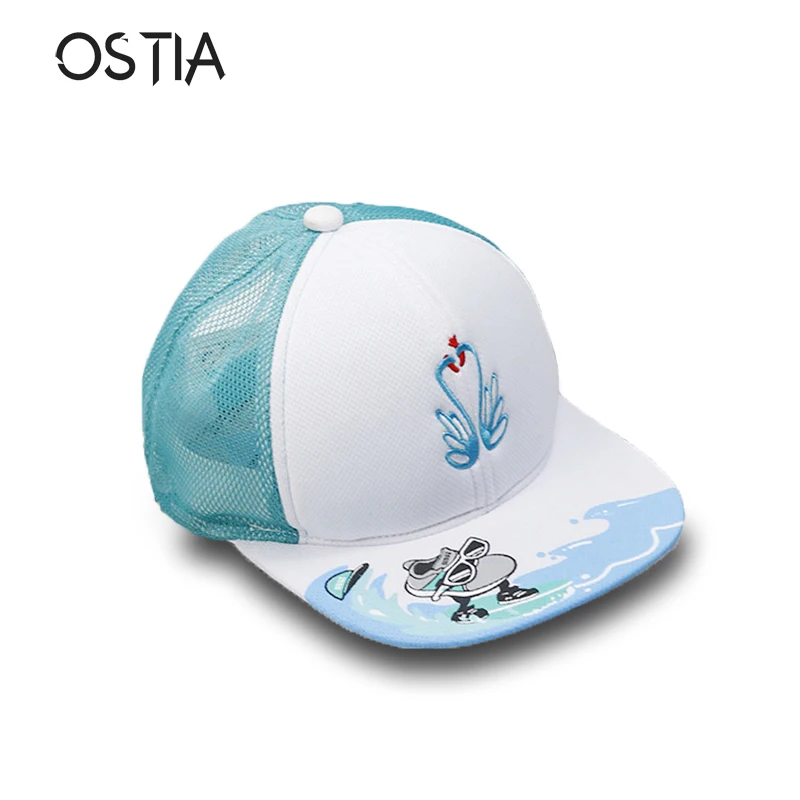 2018 Горячие мультфильм милый лебедь Шапки дети Snapback Кепки s Бейсбол с ушками