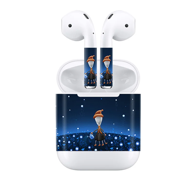 Съемная клейкая декоративная наклейка для AirPods, наклейка для кожи с изображением попугая, паука, наклейка для Airpods, Виниловая наклейка