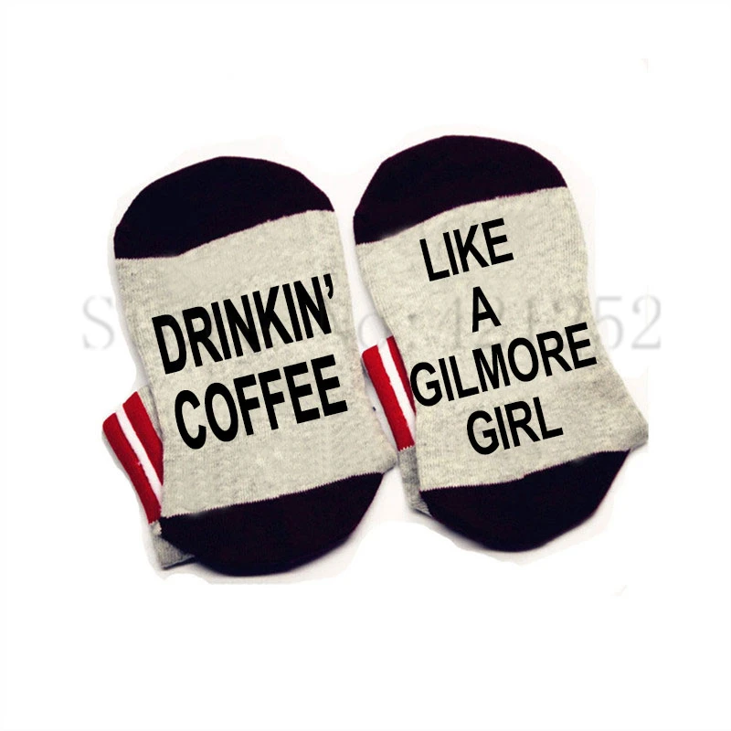 Носки Drinkin' Кофе как Гилмор девушка хлопок эластичный удобные Для мужчин Для женщин Носки подарок Носки