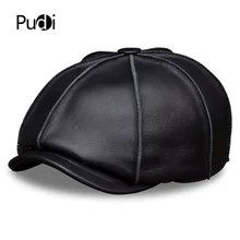 HL058 MEN'S genuine leather baseball cap hat brand new real leather golf beret caps hats HL058 MEN'S genuine leather baseball cap hat brand new real leather golf beret caps hats