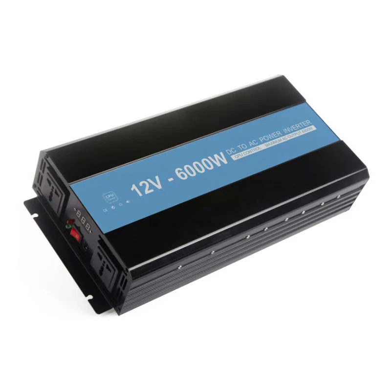 

6000W Car Power Inverter Converter DC 12V to AC 220V Modified Sine Wave Power Intelligent Temperature Control USB Charger