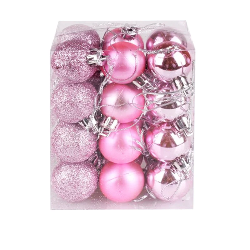 

24pcs/lot 30mm Christmas Tree Decor Ball for Home Christmas decorations Bauble Hanging Xmas Party Ornament decorations