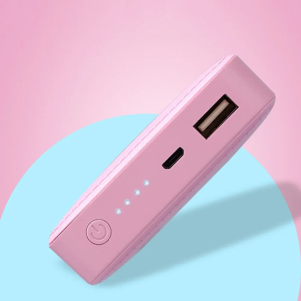 Small Size Soft PU Leather External Power Bank 6000mAh Outdoor Travel Battery Charger Power Supply for Smartphones