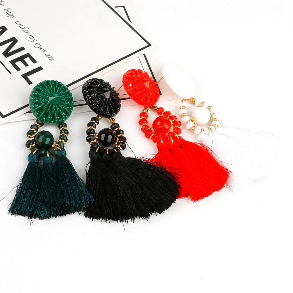 Silk Tassel Collier Boucle d/'oreille conclusions pompons Garniture À faire soi-même Bijoux Accessoires