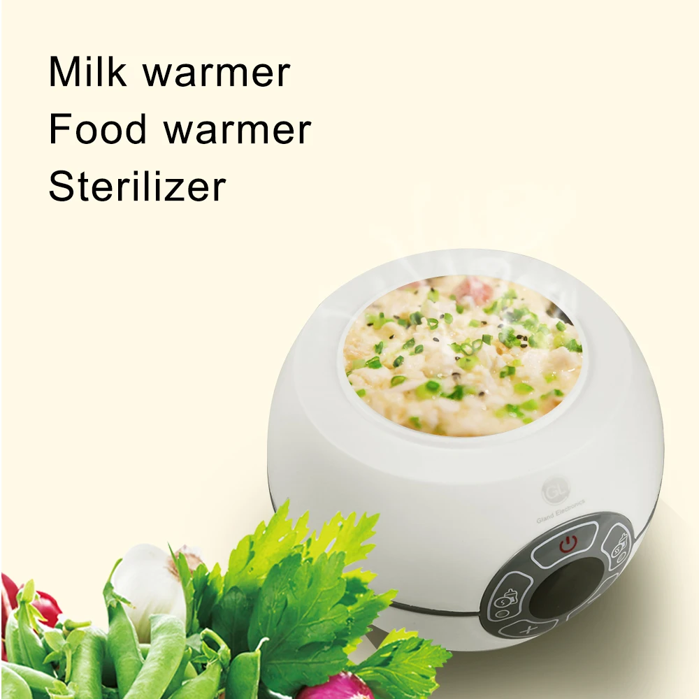 2 in 1 heated milk and complementary food,Baby Milk Heater,Universal bottle warmer Disinfector,BPA Free.