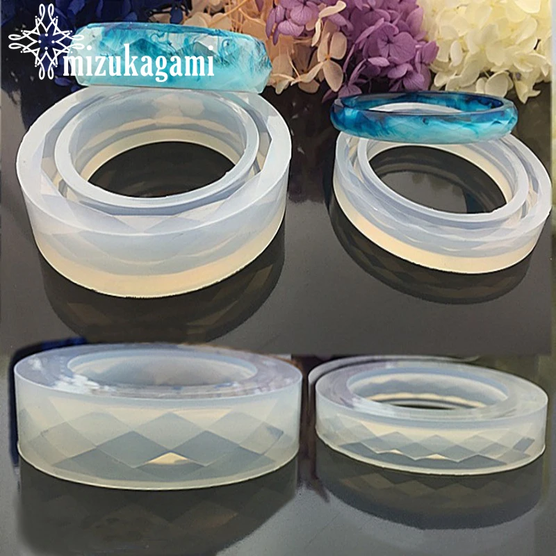 

1pcs UV Resin Jewelry Liquid Silicone Mold Diamond - shaped Surface Bracelet Resin Bracelet Jewelry Mold Resin Molds For Jewelry