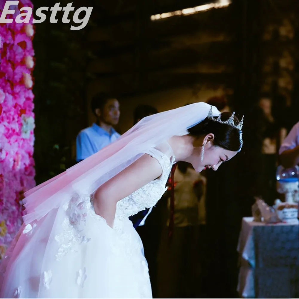 Elegant Ivory Bridal Veil 2 Layers #3