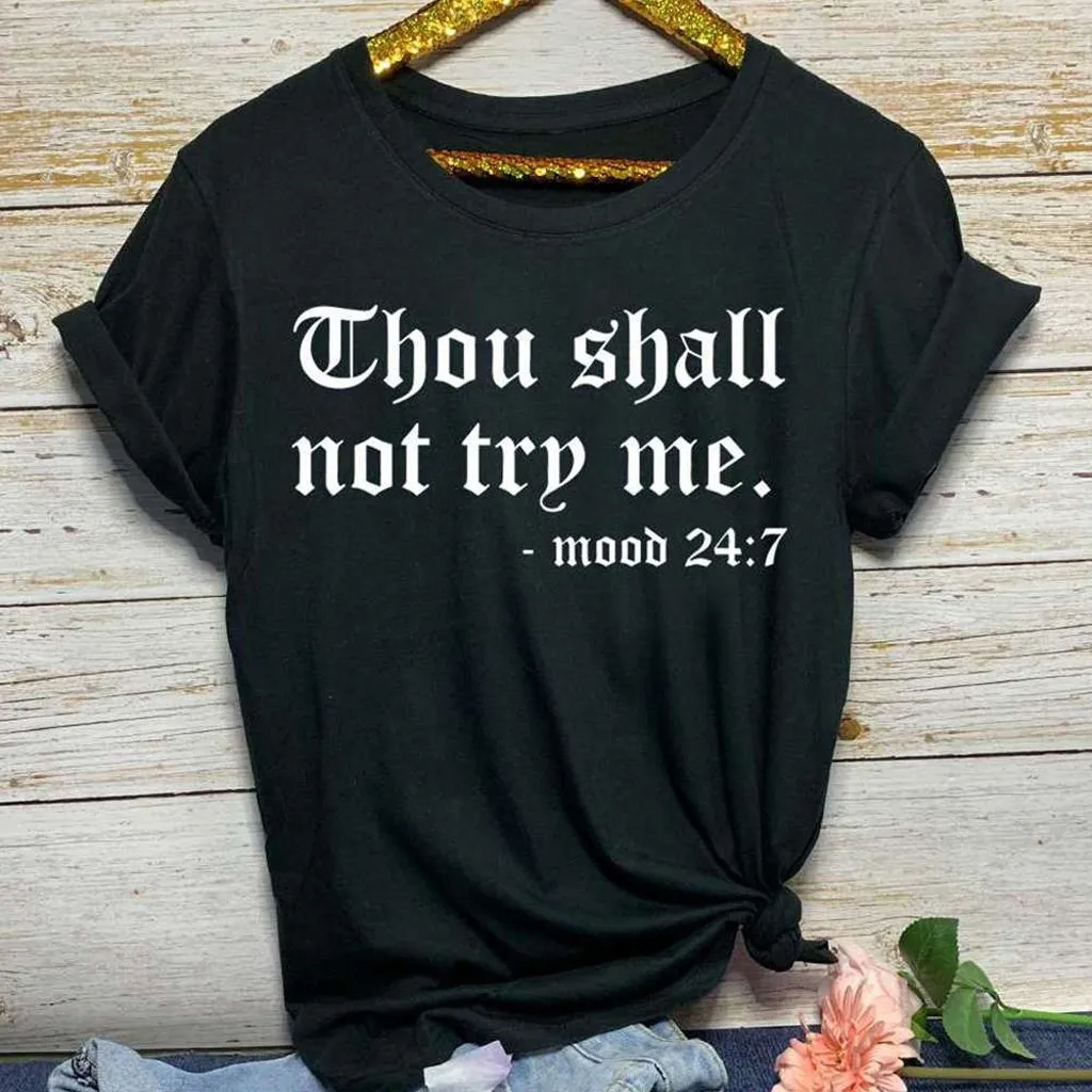 

New Cotton Tshirt Letter Print Feather Print Short Sleeve Tops & Tees Fashion Casual O-Neck Blouse T Shirt