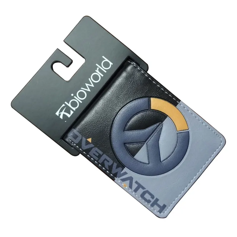

2017 New Overwatch Wallets Cartoon Anime Leather Purse Dollar Price OverWatch Hero Card Money Bag Gift carteira Men Short Wallet