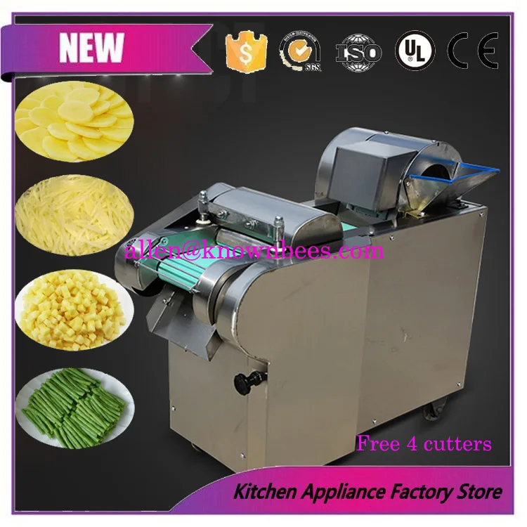 

free 4 knives vegetable potato cutter machine Commercial electric vegetable slicer