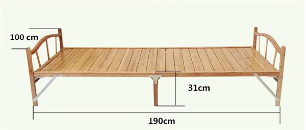 1,0x1,9 см современная складная кровать, бамбуковая мебель для дома, односпальная складная кровать для дома, спальни, мебель на платформе, раскладная кровать