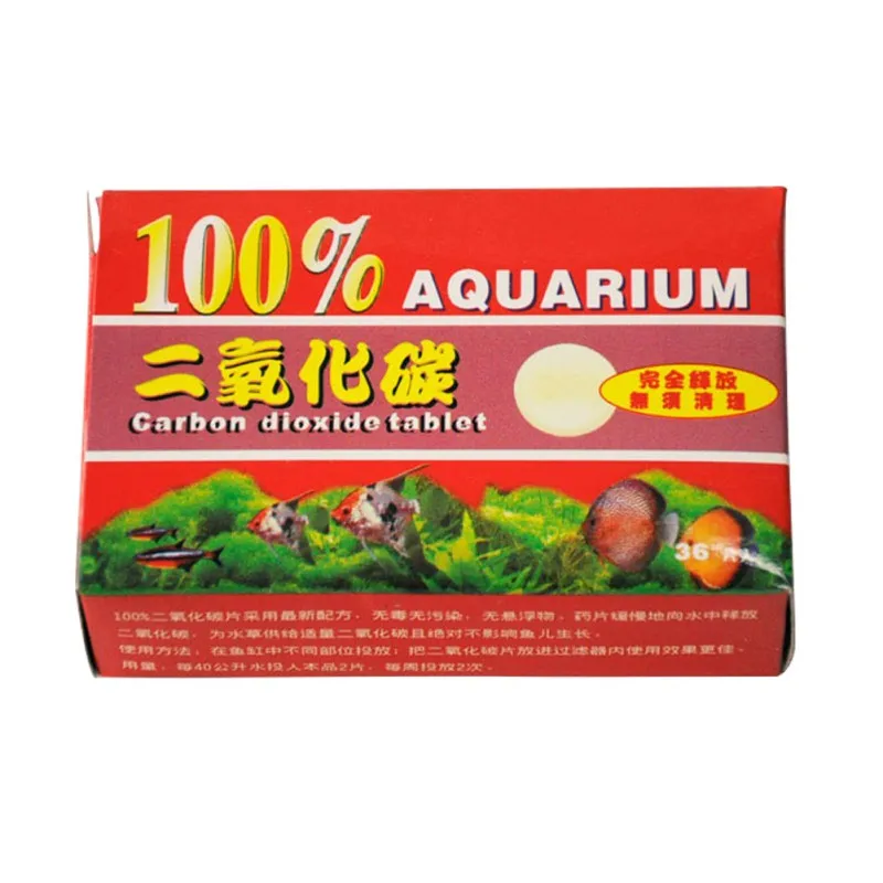 1 коробка 36 шт. Аквариум CO2 углекислый газ таблетки для растения для аквариума диффузор растения аксессуары для аквариумов СО2 аквариум W1