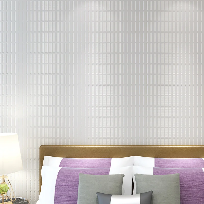 

Modern Mini Mosaic Plaid 3d Stripe wallpaper Rolls for TV Background Bedroom 3d Wall paper Roll Home Decor