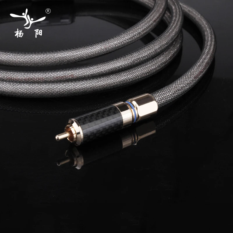 Посеребренный Hi Fi Цифровой коаксиальный кабель YYAUDIO высокопроизводительный ЦАП
