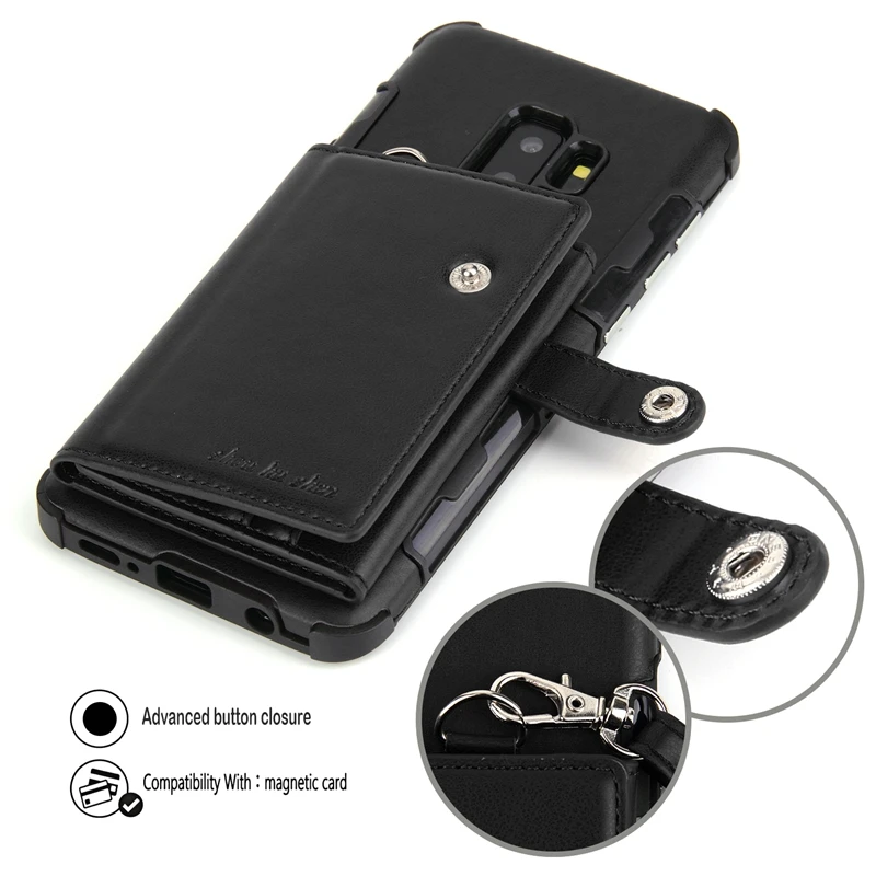 Чехол-книжка с бумажником для samsung Galaxy Note 9, 8, Note8, роскошный противоударный чехол для samsung Galaxy s8, s9 plus, чехол для Note9, S9plus, S10