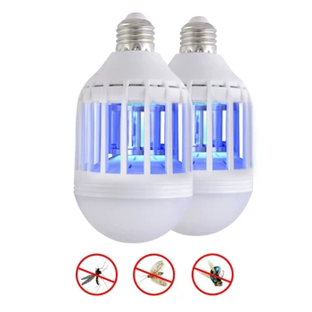 

LED Bulb Mosquito Killer Lamp 110-220V Electric Trap Mosquito Killer Light for outdoor camping Night sleepping lamps