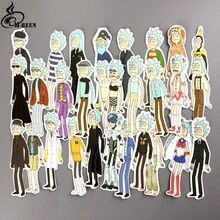 NEW 30pcs/lot funny cosplay Rick and Morty Stickers for car skateboard motorcycle laptop notebook waterproof cartoon decals gift