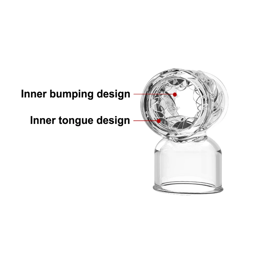 Transparent Big AV Wand Vibrator Headgear Sex Toys Magic Wand Head Accessories Body Massage Clitoris Stimulation Vibrators Caps  (12)